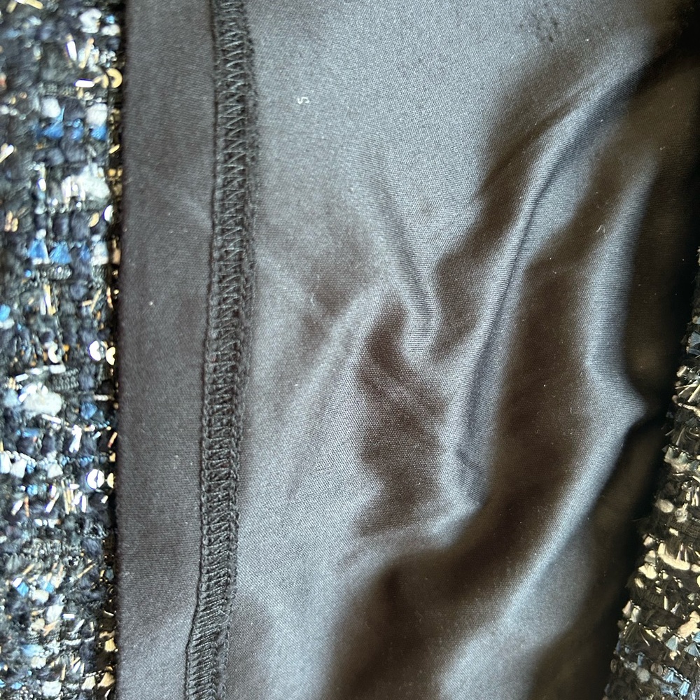 Chic Tweed Black and White Skirt - Picture 3 of 5